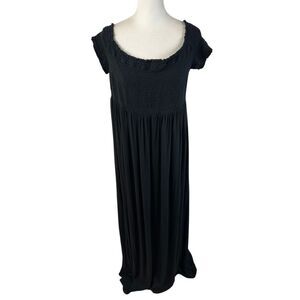 Isabel Maxi Dress Women's Extra Large Maternity Off-Shoulder Flowing Pleated